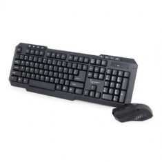 Kit Tastatura + Mouse Gamebird, Wireless, 1000dpi, Negru foto