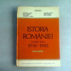 ISTORIA ROMANIEI INTRE ANII 1918-1981 - ARON PETRIC