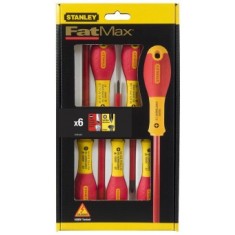Stanley 0-65-441 Set 6 surubelnite FATMAX izolate, drepte, PH, tester tensiune - 3253560654412