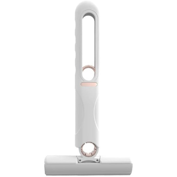 Mop de mana Cyrax, mini-portabil, cu sistem de stoarcere, dispozitiv de curatat manual, cu burete absorbant, material PVA, multisuprafete si geamuri,