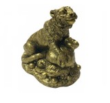 Statueta Feng Shui Tigru cu Sac de bani - 4,3cm, MODEL FS209(B)