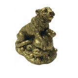Statueta Feng Shui Tigru cu Sac de bani - 4,3cm, MODEL FS209(B)