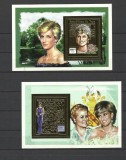TOGO 1997 LADY DIANA GOLD FOIL, Nestampilat