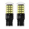 Set 2 becuri auto led T20 2 faze, 54 LED, compatibile Duster, Logan 2, Sandero 2, lumina alb-rece, 6500k, BZRSH