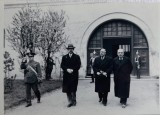 1935 Foto Berman / M S Regela Carol si Dimitrie Gusti la LUNA BUCURESTI-LOR