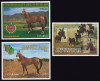 Turkmenistan 2001 Mi 109/10 + bl 11/12 MNH - Caii Akhal-Teke (I), Nestampilat