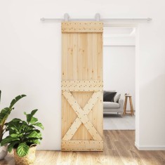 vidaXL U?a glisanta cu set de feronerie 70x210 cm, lemn masiv de pin foto
