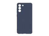 Husa din silicon compatibila cu Samsung Galaxy S22 cu protectie la camera, silk touch, interior din catifea, Navy Blue