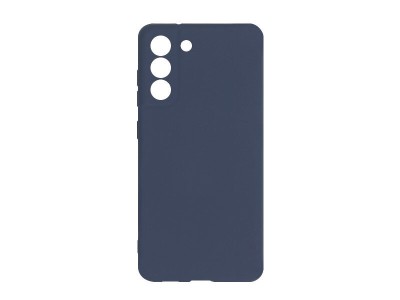 Husa din silicon compatibila cu Samsung Galaxy S22 cu protectie la camera, silk touch, interior din catifea, Navy Blue foto