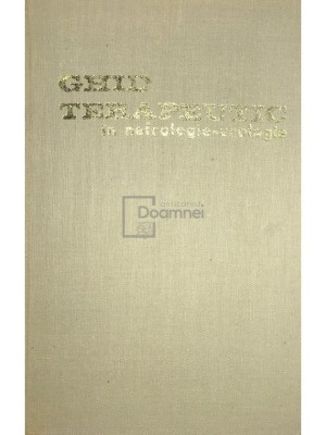 Constantin Zosin - Ghid terapeutic in nefrologie-urologie (Editia: 1977) foto