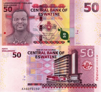 SWAZILAND 50 emalangeni 2018 UNC!!! foto