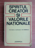 C. Gh. Marinescu - Spiritul creator si valorile nationale
