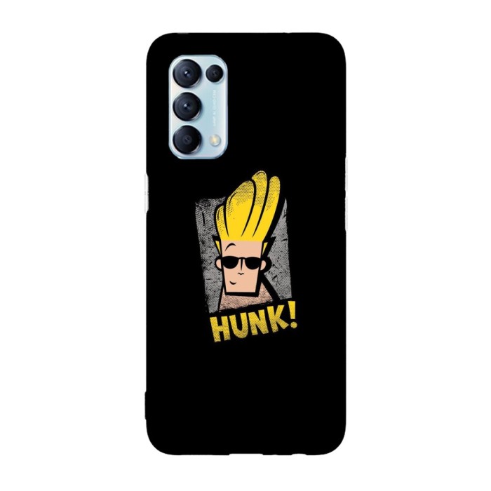 Husa compatibila cu Oppo A73, Viceversa, model Johnny Bravo Hunk, Silicon, TPU