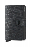 Secrid portofel de piele Miniwallet Hexagon Black culoarea negru
