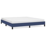 Cumpara ieftin Cadru de pat fara saltea, albastru, 160x200 cm, textil
