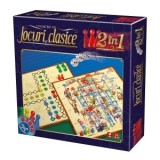 Joc de societate 2 in 1 Clasic - Ludo si Sus-jos