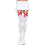 Cumpara ieftin Dresuri sexy Leg Avenue, cu fundiță roșie din satin, mărime universală, culoare alb cu roșu, model 6255