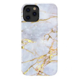 Cumpara ieftin Husa Cover Kingxbar Marble pentru iPhone 11 Pro Max Alb