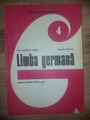 Limba germana manual pentru clasa a 8 a Lidia Georgeta Irimia,Mioara Savinuta foto