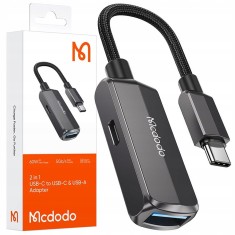 Mcdodo Przejści&oacute;wka Usb-C Na Usb Otg Usb-A Adapter Kabel Pendrive Ładowanie