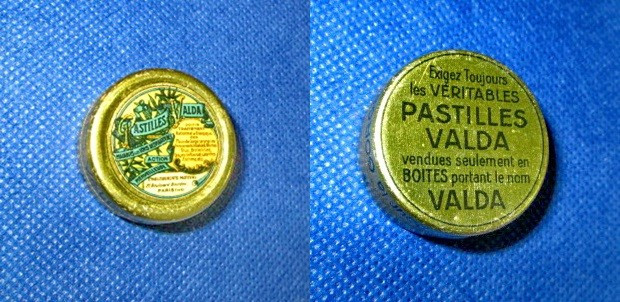 2008-Cutie veche Pastilles Valda Paris medicala-farmacie- antiseptica-apoteca.