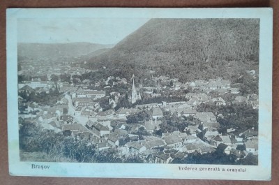 Carte postala, Brasov vedere generala, 1928 foto