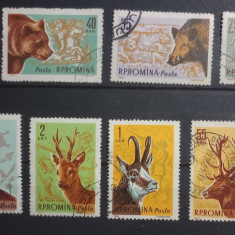 Romania 1961 LP 521 vânătoarea fauna animale serie stampilata
