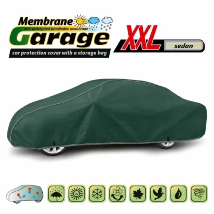 Prelata auto completa Membrane Garage complet impermeabila si respirabila - XXL - Sedan Garage AutoRide