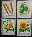 Iugoslavia 1981 plante de camp floarea-soarelui serie 4v.nestampilat