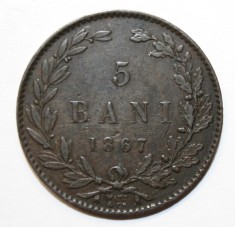 5 BANI 1867 WATT&amp;Co . DETALII FOARTE FRUMOASE . CEA MAI BUNA STARE DE PE OKAZII.
