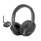 Casti fara fir Makemate BKM200 pentru TV cu transmitator optic Bluetooth, negru - RESIGILAT
