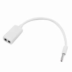 Adaptor cablu audio splitter conectare casti pentru Apple iPhone, Samsung, iPod foto