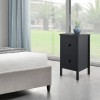 Noptiera Urjala 52x27x25cm MDF negru [en.casa] *80286705* HausGarden Leisure, [en.casa]