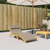 Gossi perna de sezlong, gri taupe, 180x60x4 cm, textil oxford