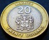 Moneda exotica - bimetal 20 DOLARI - JAMAICA, anul 2000 * cod 4896, America de Nord