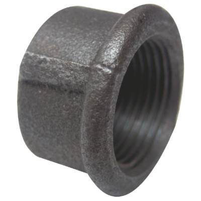 Capac negru pentru gaze, filet interior, 1/2&amp;quot; foto