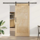 Ușa glisantă cu set de accesorii 93x211 cm Lemn masiv de pin
