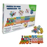 Cumpara ieftin Puzzle educativ - Trenuletul 123 | Happyschool, Happy School