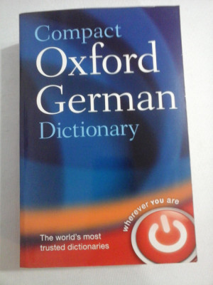 Compact Oxford German Dictionary (german-english , english-german) foto