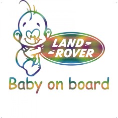 Sticker Land Rover Baby On Board