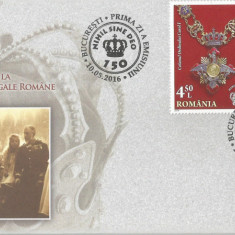 |Romania, LP 2104/2016, 150 de ani de la fondarea Dinastiei Regale Romane, FDC