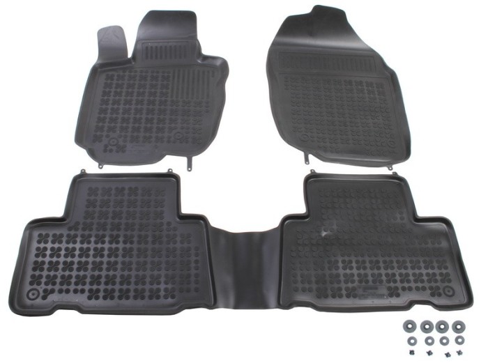 Set covorase auto din cauciuc Toyota RAV 4 2006-2012, 5-usi, wersja EU , presuri tip tavita marca Rezaw Plast