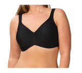 Cumpara ieftin Sutien Minimizer Triumph Modern Soft+Cotton W01 Negru 95F Outlet - Sutien Bumbac cu Armatura, Bretele Ajustabile