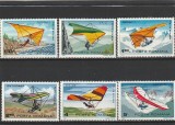 ROMANIA 1981 LP 1057 DELTAPLANORISM SERIE MNH NESTAMPILATA