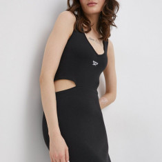 Reebok Classic rochie H46805 culoarea negru, mini, mulata