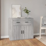 vidaXL Dulap, gri sonoma, 80x33x70 cm, lemn compozit