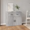 vidaXL Dulap, gri sonoma, 80x33x70 cm, lemn compozit 816574