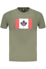 Norway Tricou barbati cu imprimeu, din bumbac, Regular fit, Verde (Marime: XL) foto