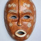 Masca africana ceremoniala, arta tribala Burkina Faso, sculptura in lemn 49 cm