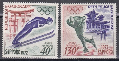 Gabon 1972 - Jocurile Olimpice de iarnă - Sapporo, PA, MNH foto